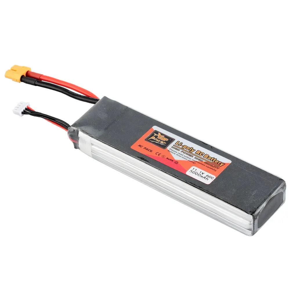ZOP Мощность 14 8 V/11 1 V/7 4 V/ 5000 мАч/4500 мАч/1300 мАч/1500 мАч/3500 мАч/6000 мАч 60C 4S 1P Lipo Батарея XT60