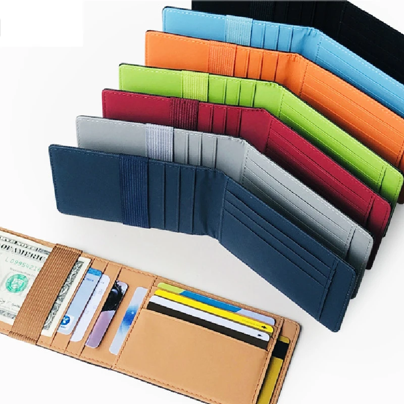 

2020 new soft leather multi-card package Unisex Solid card Bag classical fashion Men's wallet Change Passport Holder Card