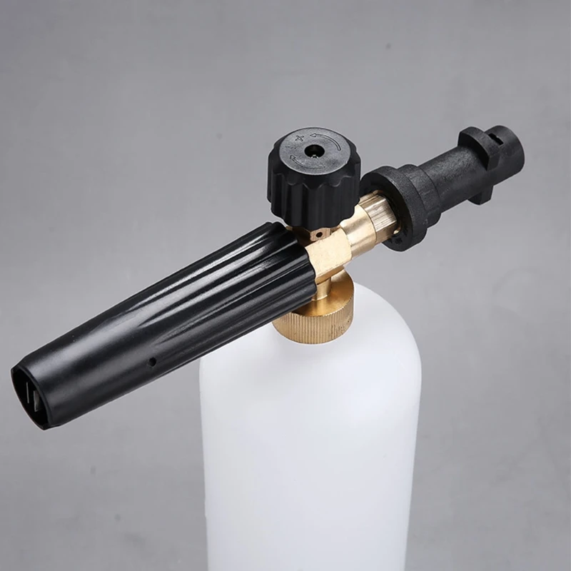 

High Pressure Snow Foam Lance Cannon Soap Dispenser Jet Car Washer Adjustable Nozzle Sprayer Watering Spray Sprinkler Tool X37F