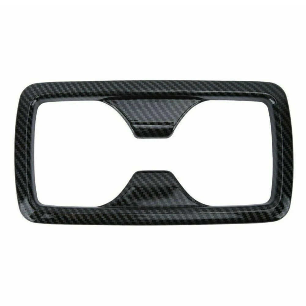 

ABS Water Cup Holder Cover For Toyota RAV4 19-20 Carbon Fiber Style Decor Black