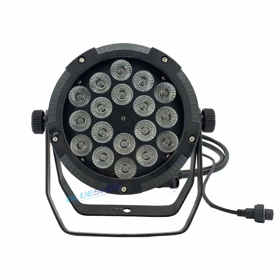 Без налога 4x Открытый par Светильник rgbw 18x10w 4in1 Водонепроницаемый IP65 светодиодный