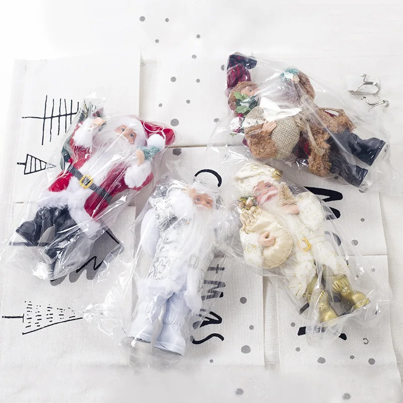 2019 Рождественское украшение маленькая кукла Санта Клауса креативная тканевая