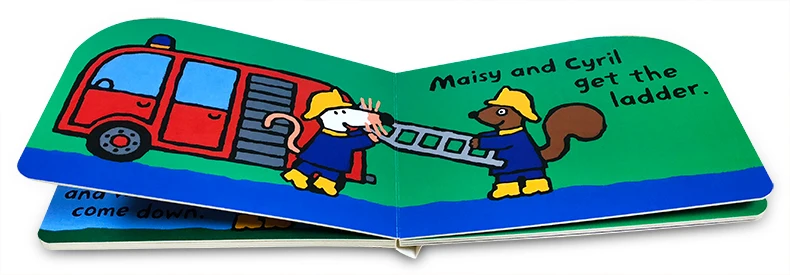 Детская картонная книга в форме пожарной машины Mouse Bobo Series Maisy's | Игрушки и хобби