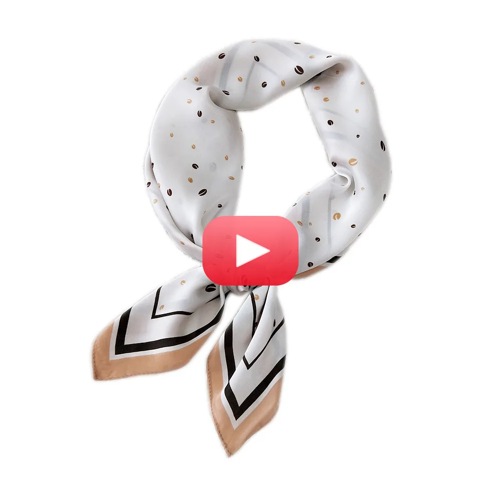 

Маленький квадратный шелковый шарф 70*70 см, Женский хиджаб, модная женская повязка на голову, шали, шарфы в Корейском стиле для весны и осени