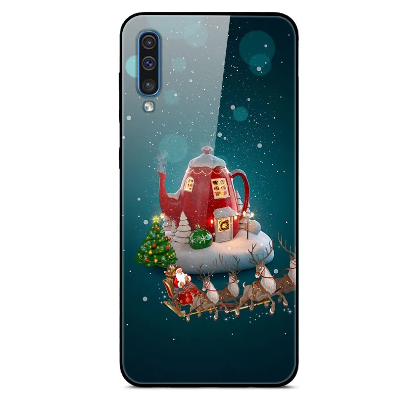 30 Для samsung A70 чехол закаленное Стекло жесткая накладка на заднюю панель для samsung Galaxy A30S A50S A10S чехол для телефона бампер A10 A20 A30 A40 A50 70 - Цвет: 30