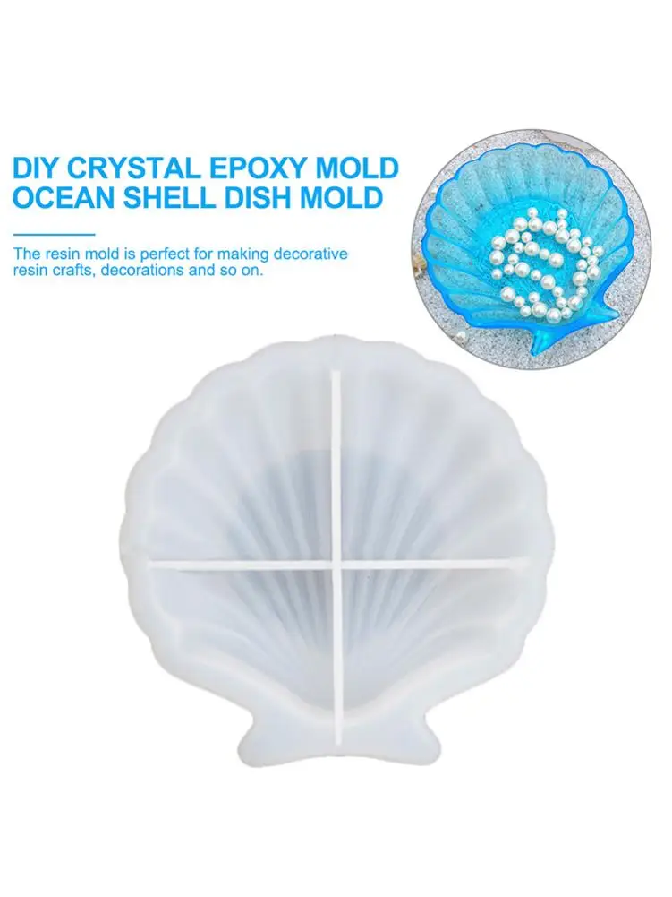 Форма из смолы форма для тарелки в виде морской ракушки прозрачная пластина