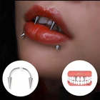 Кольцо для пирсинга вампира, из нержавеющей стали