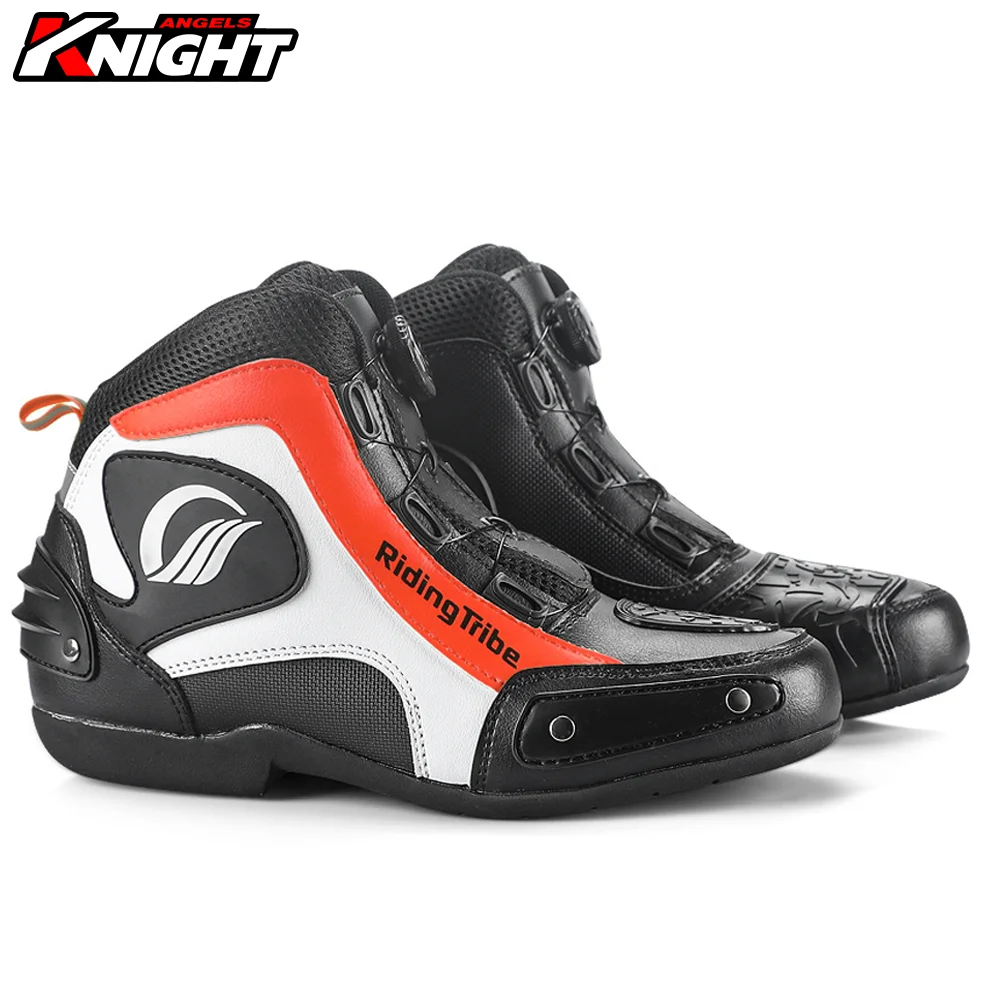 

Motocross Motorcycle Boots Waterproof Protective Boots Breathable Motorcycle Ankle Shoes Leather Men Motorbike Moto Boots