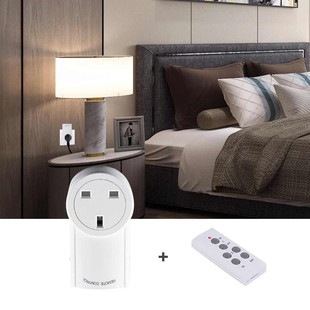 Универсальная Розетка стандарта Великобритании 230 В 10 А беспроводная