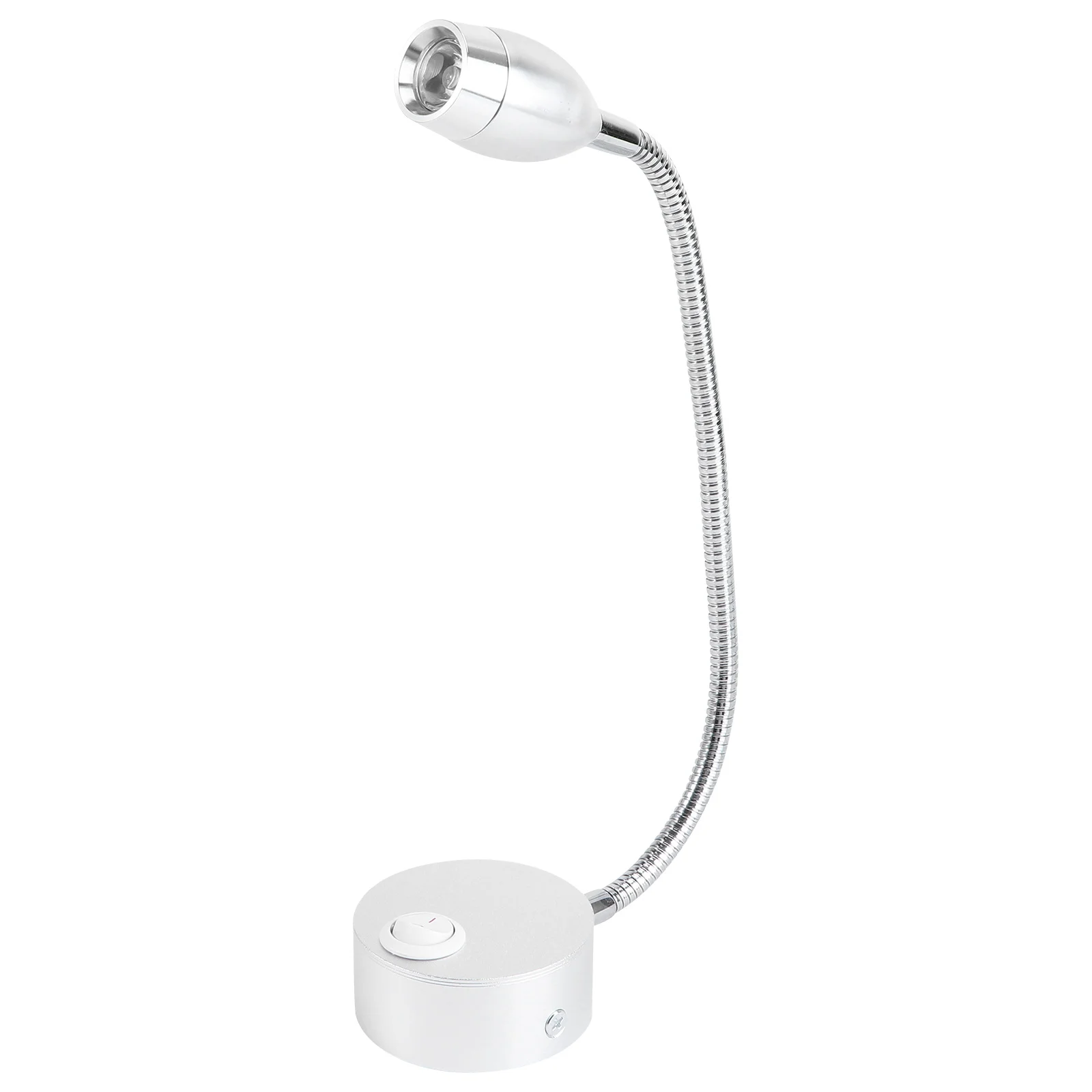

Modern Fashion LED Hoses Wall Lamp Flexible Bedside Reading Light for Bedroom Hotel (Silver) (Warm White)