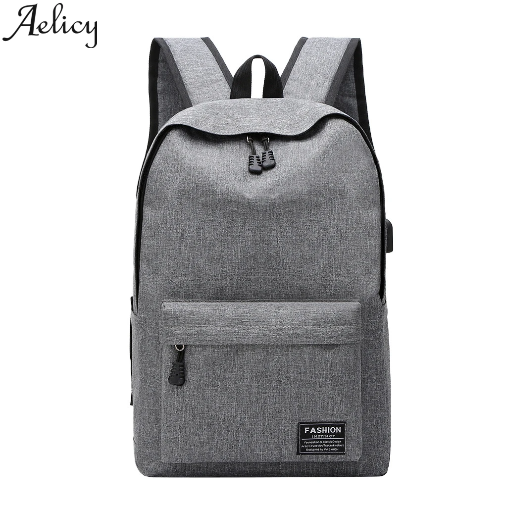 Aelicy 2019 новый модный мужской деловой рюкзак для ноутбука полиэстер Компьютерные