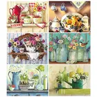 FIYO краска с алмазной вышивкой бутылка ваза алмазов картина камни в форме ромба картина из круглых стразов Декор для дома подарок