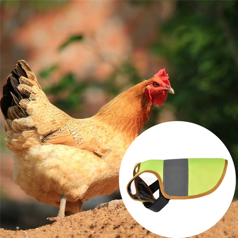 Pet Reflective Vest Chicken Clothes Poultry Hen Saddle Apron Feather Protection Holder For Pets Duck | Дом и сад