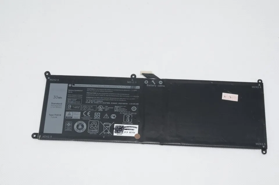 JIGU Оригинальный аккумулятор для ноутбука 0V55D0 9TV5X 7VKV9 DELL Latitude 12 7275 XPS 9250 7 6 V