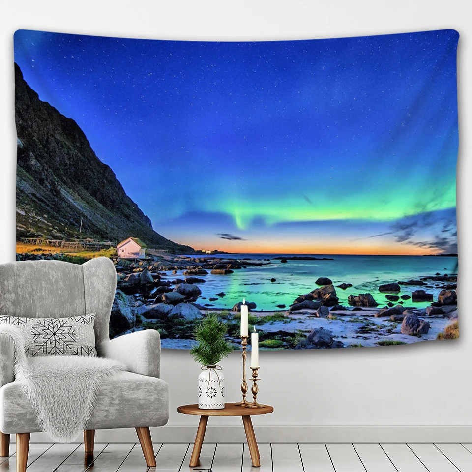 Натуральный лес декорации домашнее украшение гобелен богемный Декор Иллюзия со