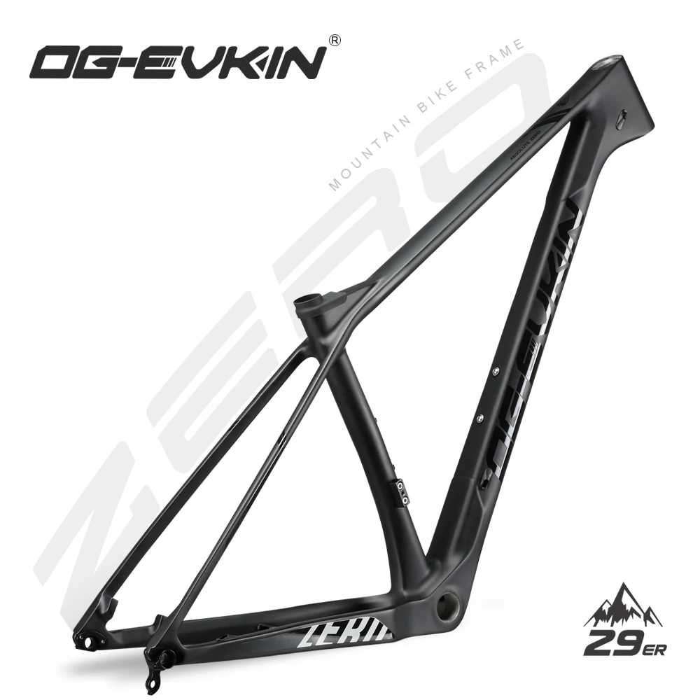 OG-EVKIN CF053 29er Carbon MTB Bicycle Frame Disc Brake 160mm BSA UD matte mtb Frameset Bike 31.6mm 135xQR 142x12 148X12 | Спорт и