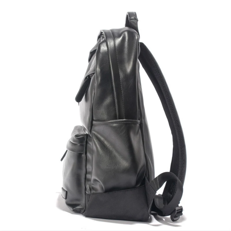 Мужской рюкзак для ноутбука кожаная школьная сумка высококачественный