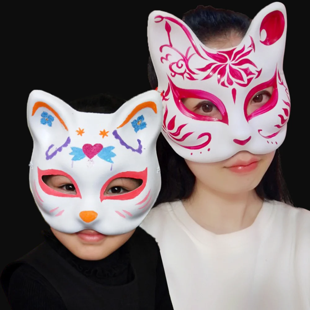 

10Pcs Animal Plain Masquerade Mask DIY Unpainted Mask Masquerade Prop for Party