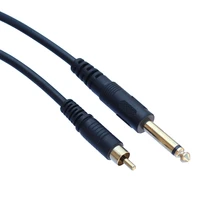 audio instrument cable 6 35 14 mono male to rca male audio cable 1 5m for amplifier mixer stage sound card microphone ktv