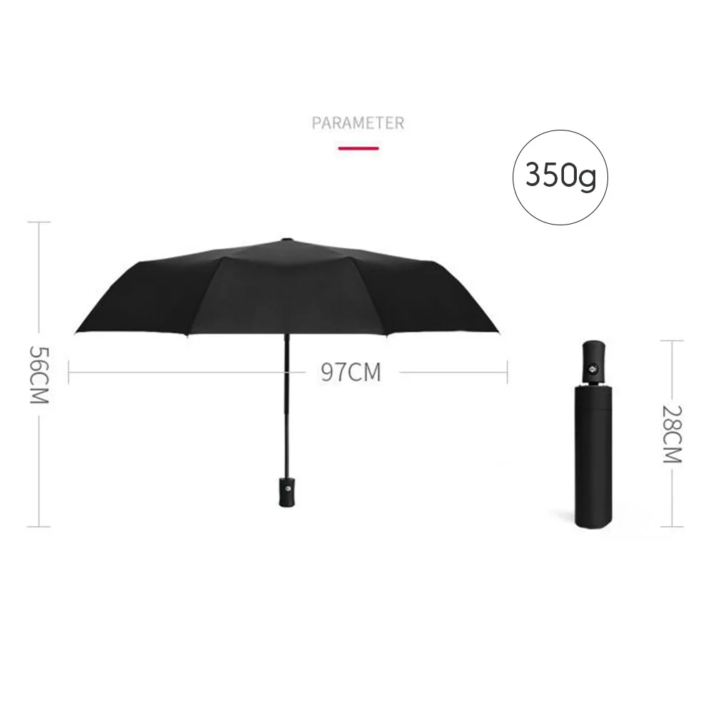 Автоматический зонт Анти УФ зонтик 3 складной дождь зонты дождливый день
