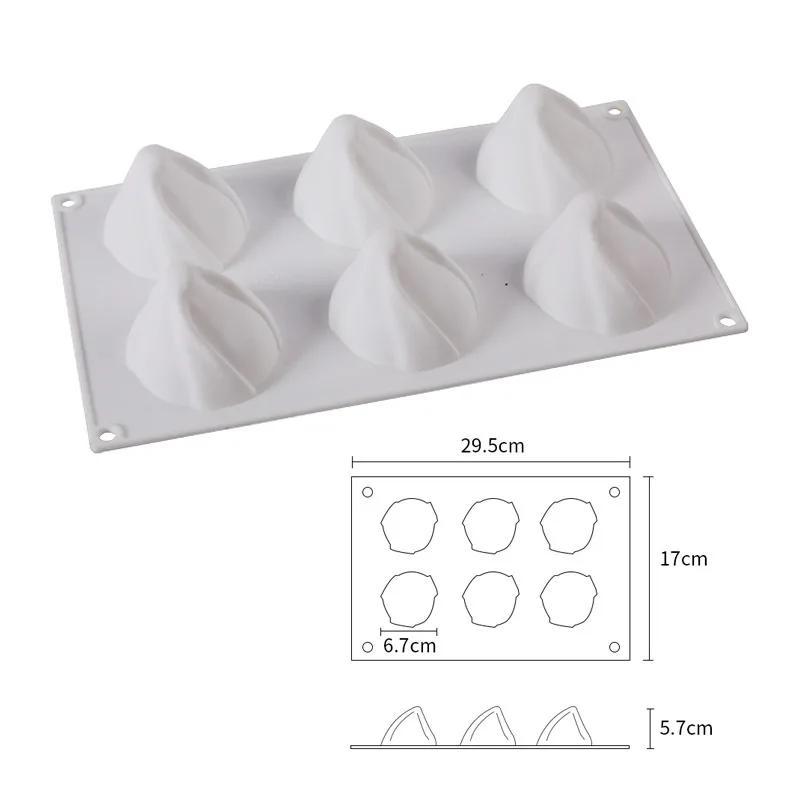 Новинка для детей от 6 вeчeринки yкрaшeнa мусс силиконовые Рождественская форма