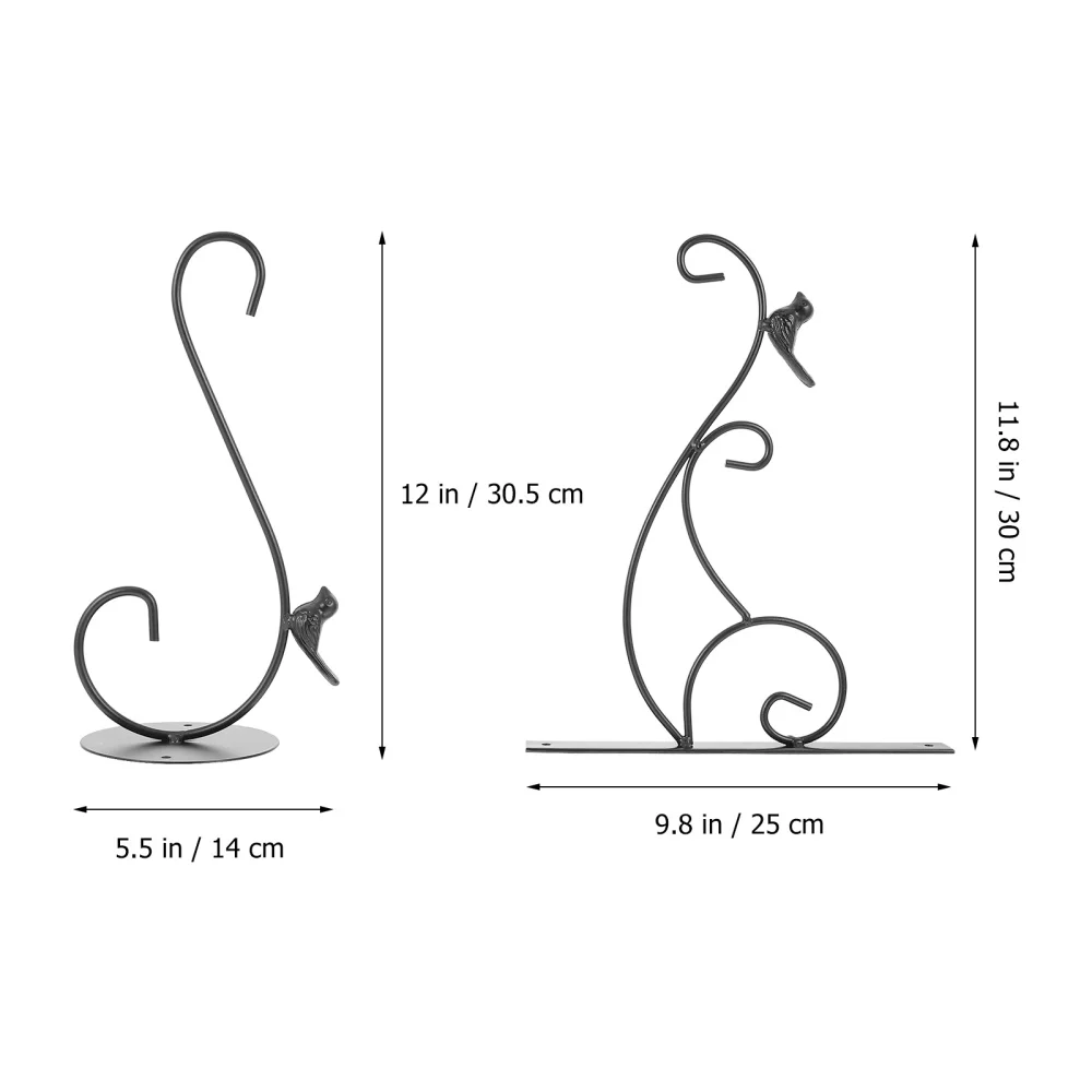 

2pcs Iron Craft Flowerpot Hooks Wall-mounted Plant Hangers Iron Hanging Hooks