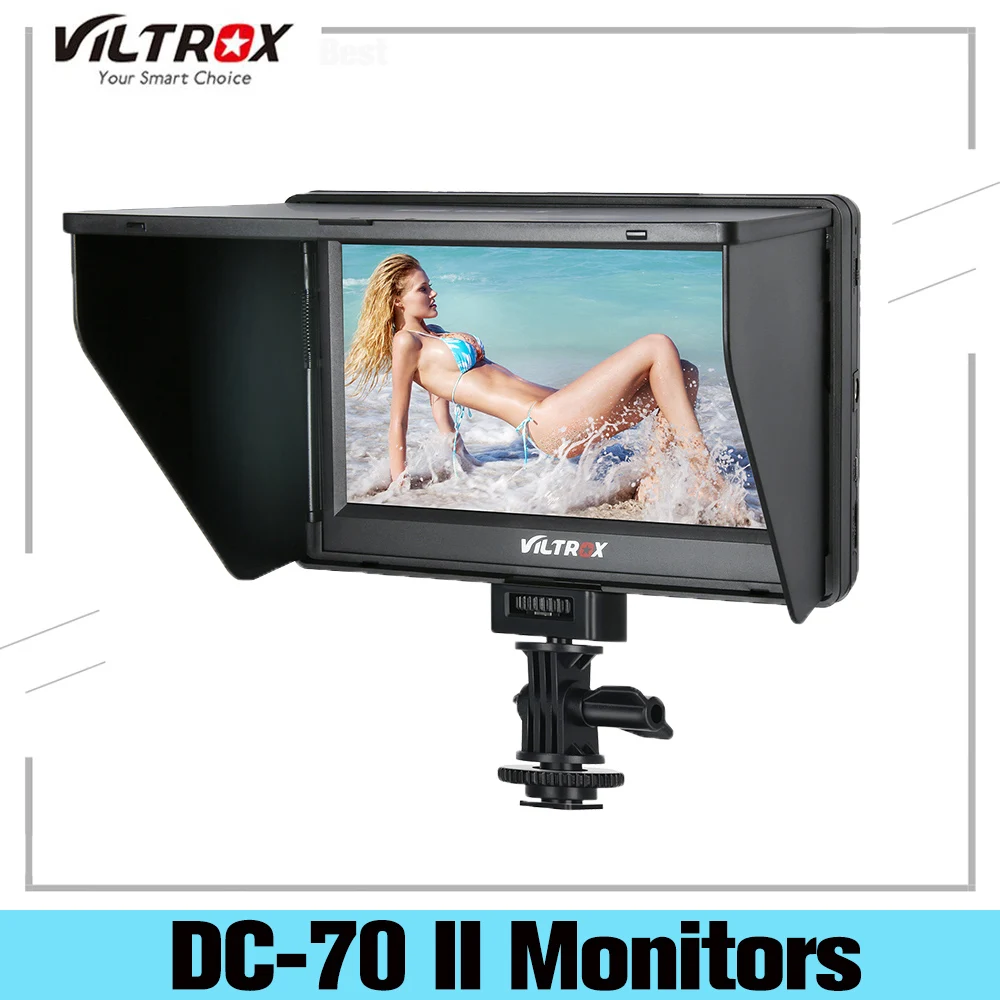 

Viltrox DC-70 II 7" 4K Camera Video Monitor Display Field SDI AV TALLY Input Output HD LCD Monitor for Canon Nikon Sony