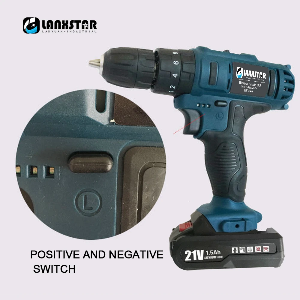 Шуруповерт Аккумуляторный ударный 21 в 2 скорости | Инструменты