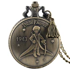 Материал с принтом Маленький принц, узор карманные часы для мужчин большой белый циферблат кварцевые карманные часы ожерелье для женщин reloj de назв