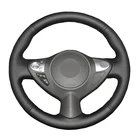 Кожаная замша для Infiniti FX FX35, FX37, FX50 чехол рулевого колеса автомобиля-2009, QX70, для Nissan Juke 370Z Note (Великобритания), 2013
