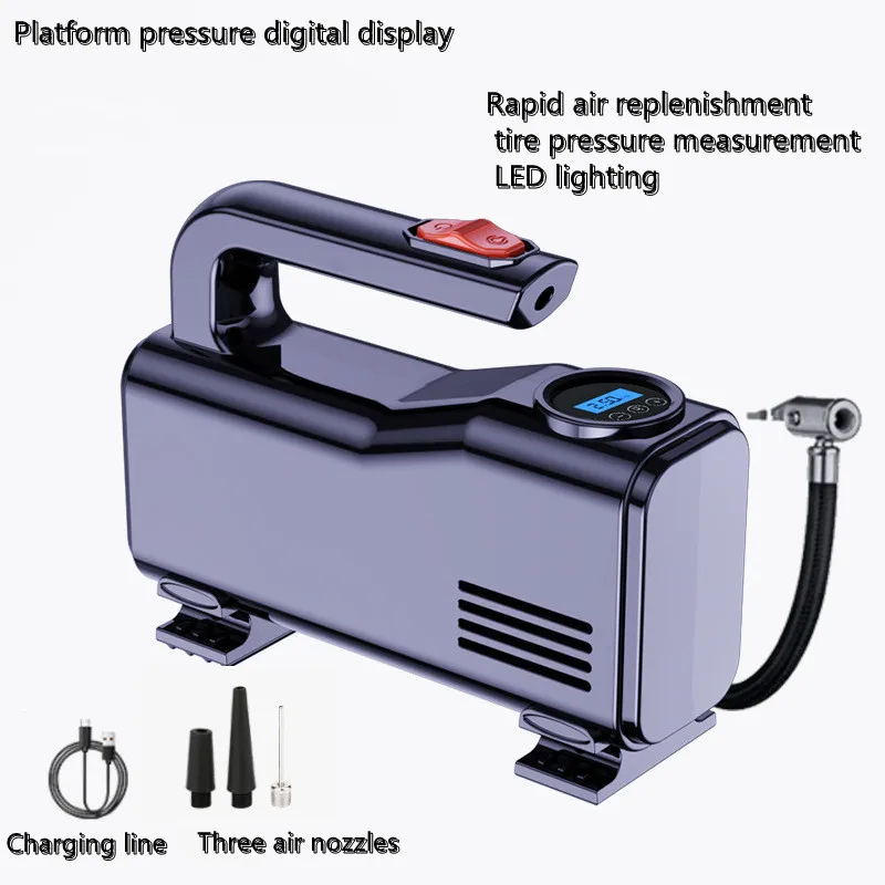 Портативный воздушный компрессор насос для шин-автомобильный шин с цифровым