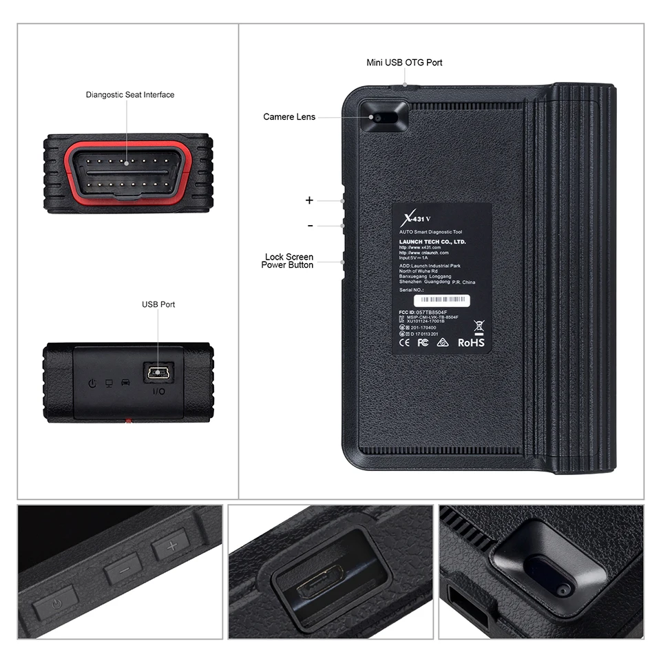 LAUNCH X431 V 8 Bluetooth/Wi-Fi Автомобильная полная система автоматический диагностический