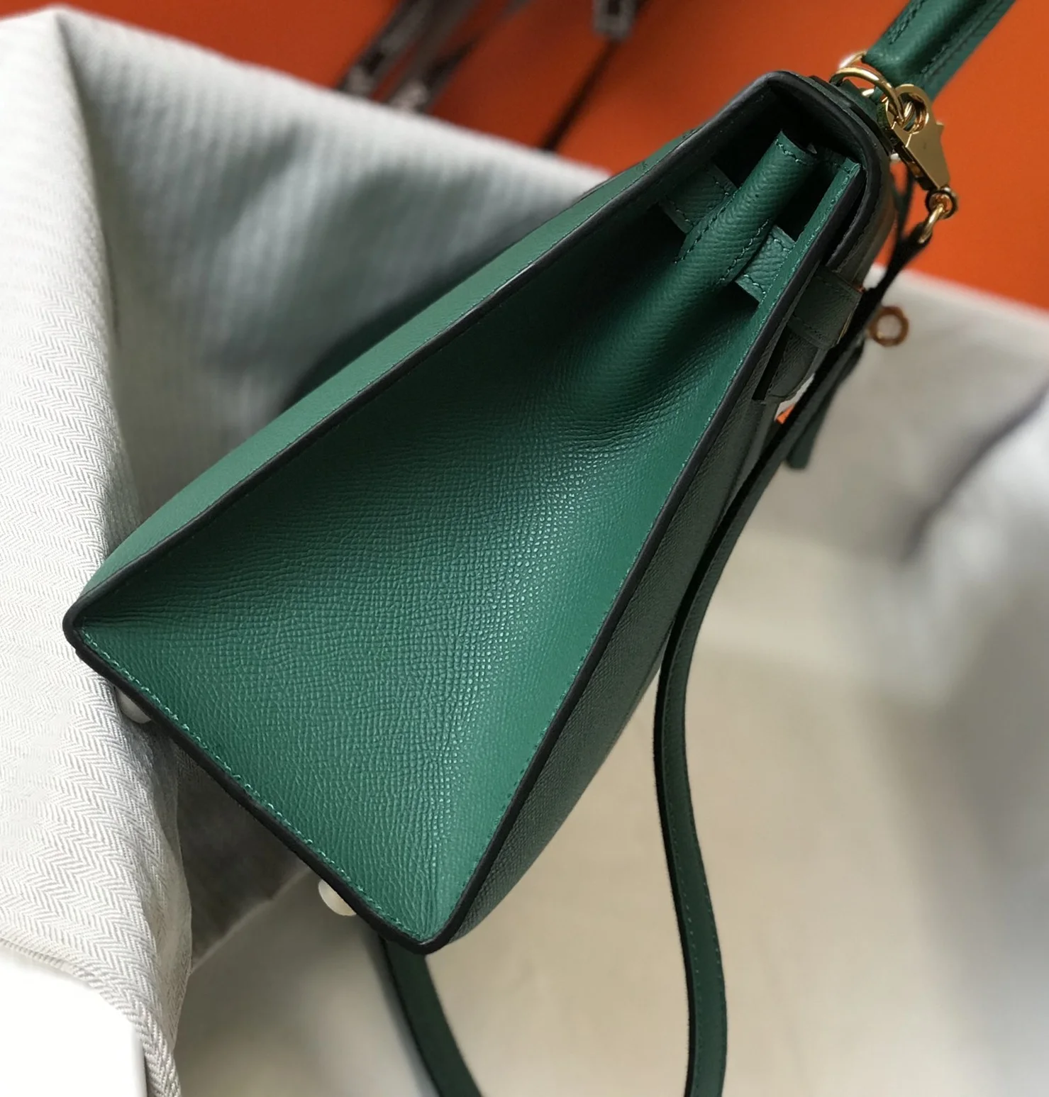 

25cm top quality luxury design women's handbag classic Kelly style shoulder crossbody bags for women Premium epsom leather