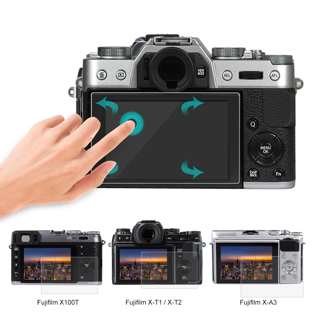 Для ЖК дисплея с подсветкой Fujifilm X 70/X T10/T20/X100T/X T1/T2/X A3 Стекло Экран протектор