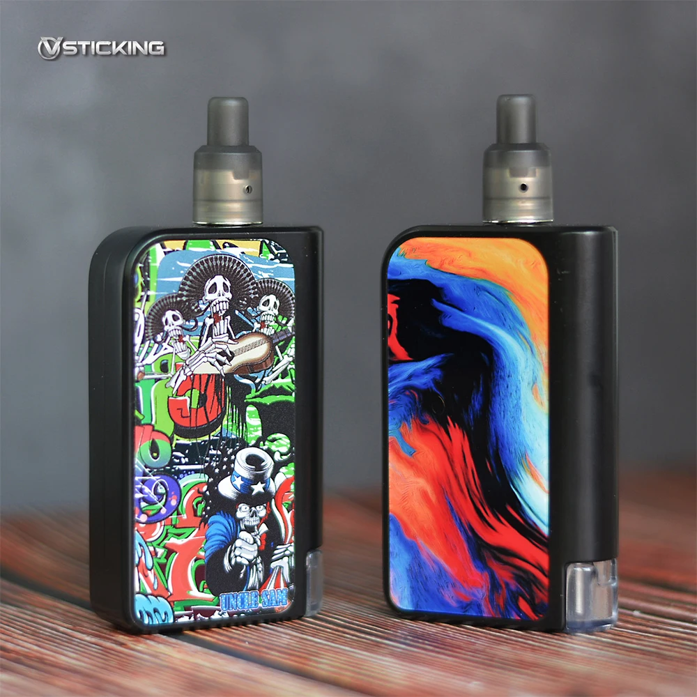 Original Vsticking VKsma vape kit 1400mah battery 0.3ohm coils Electronic Cigarette Two Auto Driping Atomizers TC Kit Vaporizer |