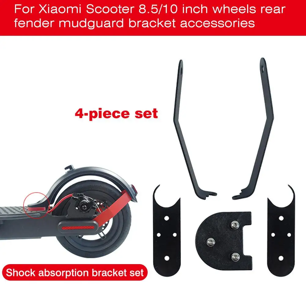 

2 Pieces Rear Fender Mudguard Bracket Scooter Rear Fender Replacement Accessory Support for Xiaomi Scooters with 10 Inch Tires