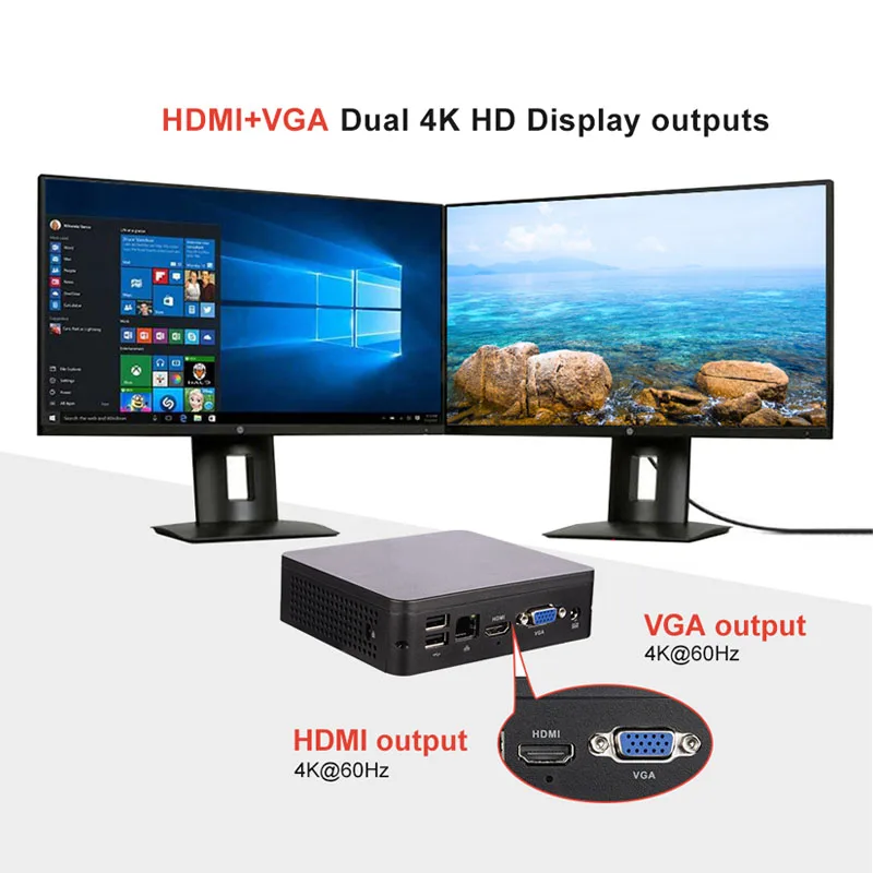 ТВ-приставка SZMZ 4 + 64 ГБ Windows 10 1000/4 0/2 ГГц Wi-Fi | Компьютеры и офис