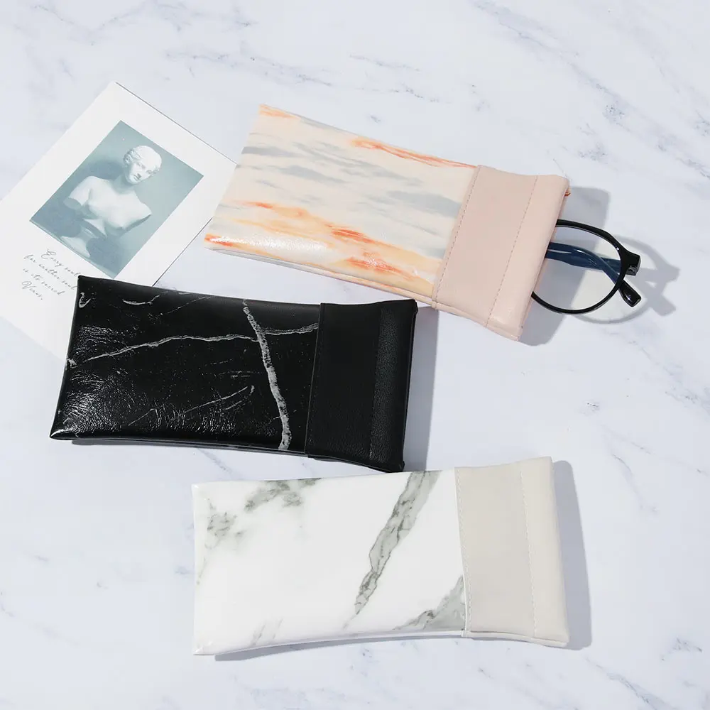 

Чехол для солнцезащитных очков из искусственной кожи, чехол для очков, портативный чехол для магазина, модные защитные очки для близорукост...