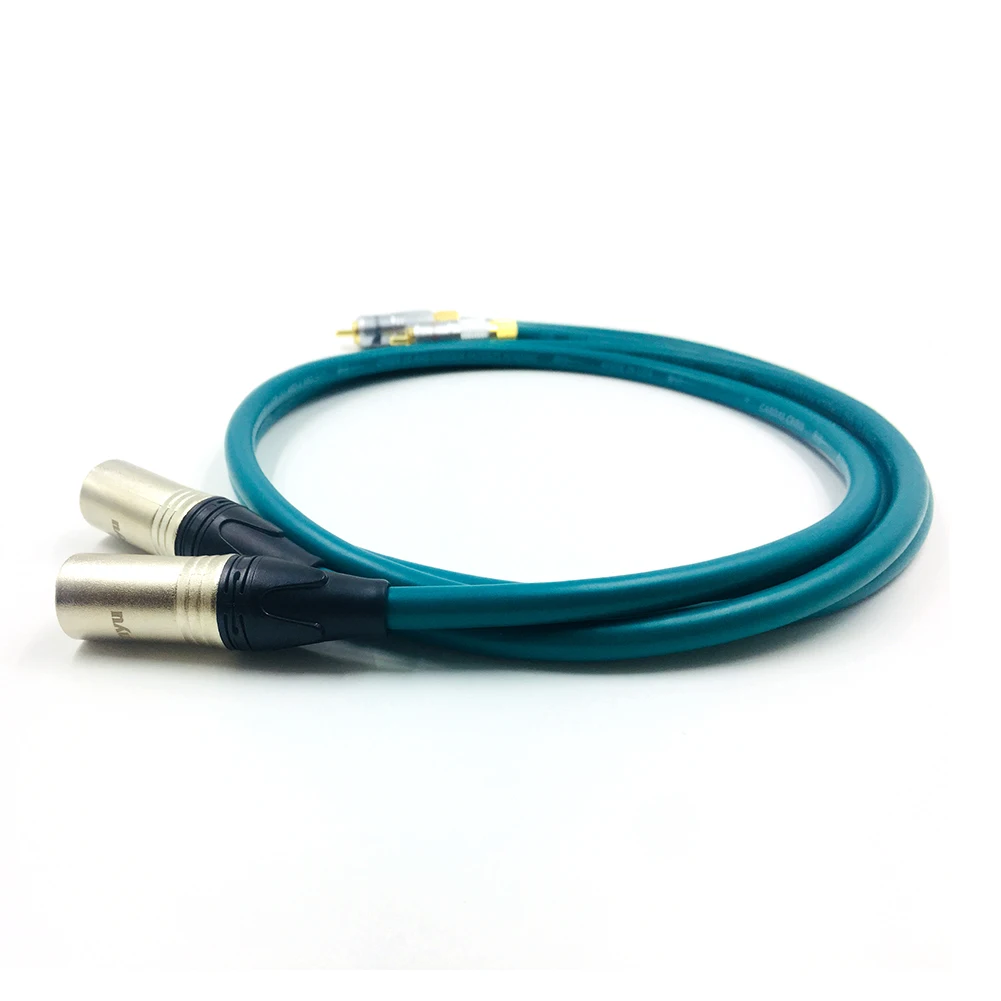 Thouliess Пара Nak-chi RCA папа на 3-контактный XLR Balacned аудиокабель RCA-XLR соединительный