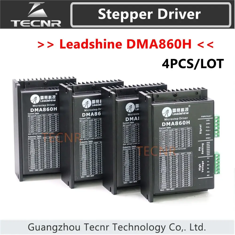 4 шт. Leadshine DMA860H драйвер постоянного тока 24-80 в для 86/110 2 фазы шаговый двигатель заменить MA860H, MA860