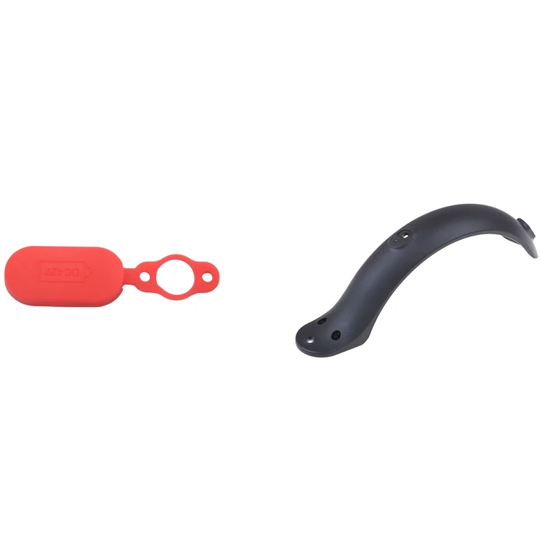 

4 шт. заглушка для зарядного порта, резиновый чехол для Xiaomi Mijia M365, крышка для отверстия для электрического скутера и 1 задняя крышка для элект...