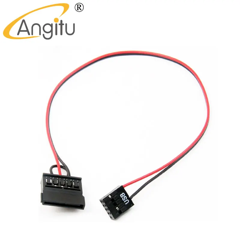 Angitu ITX материнская плата USB 9Pin до 1x 2x Sata SDD кабель питания Adapter-30cm - купить по