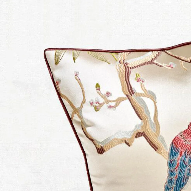 New Chinese Pillow Cover Without Core Luxury Cushion Covers Decorative Throw Pillows for Living Room Sofa Rectangular Pillowcase | Дом и сад