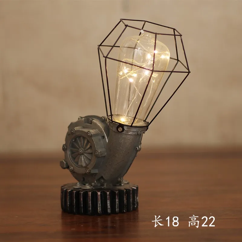 Каучуковые в европейском стиле водяные трубы двигателя небольшой ночник