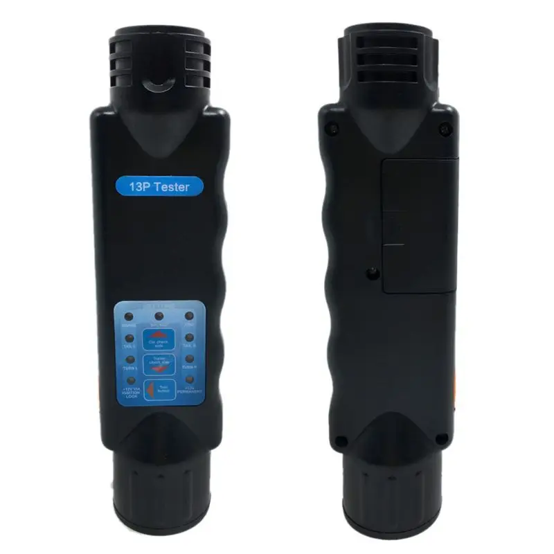 

European Resistance Tester 13 Pin Core Hole Pin Trailer Car Socket Connector Tail Light Signal Line Inspection Detector 1XCF