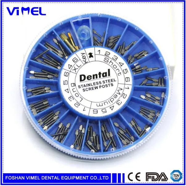 Стоматологический винтовой столб из нержавеющей стали 120 шт. и 2 ключа