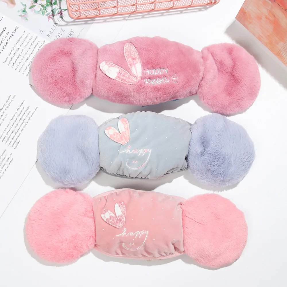 Новинка 2 в 1 Теплые маски наушники Мультяшные милые шапка для ушей Осень зима