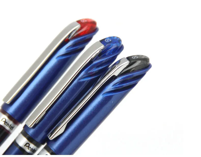 Быстросохнущая гелевая шариковая ручка Pentel BLN25 0 5 мм Япония черный/синий/красный