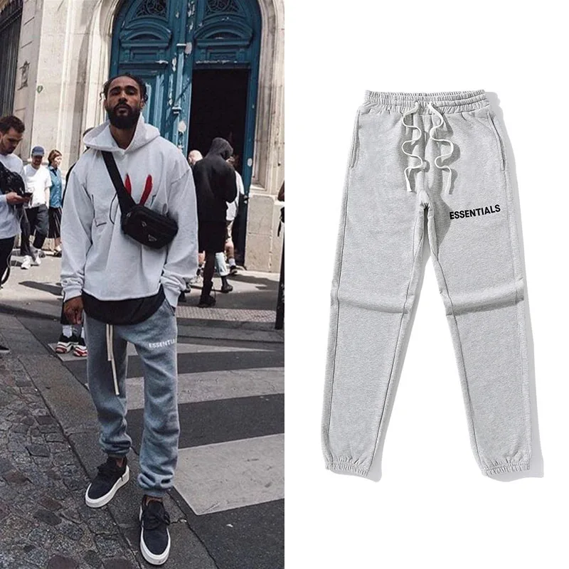 Брюки Джастина Бибера для бега черные белые спортивные брюки Swag Kanye