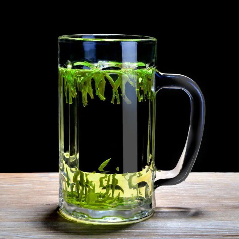 

Large Glass Beer Mugs Drinking Water Cups Home Kits Beer Mugs Beer Mugs with Teacups Glass Juice Cup Champagne Glasses Beer